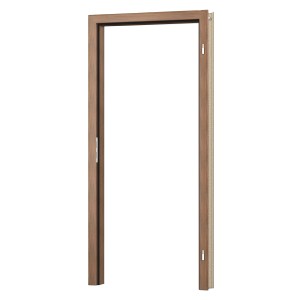 Türrahmen Dekor Nussbaum, Holznachbildung, rechte Ausführung, für Wandstärke 10 cm.