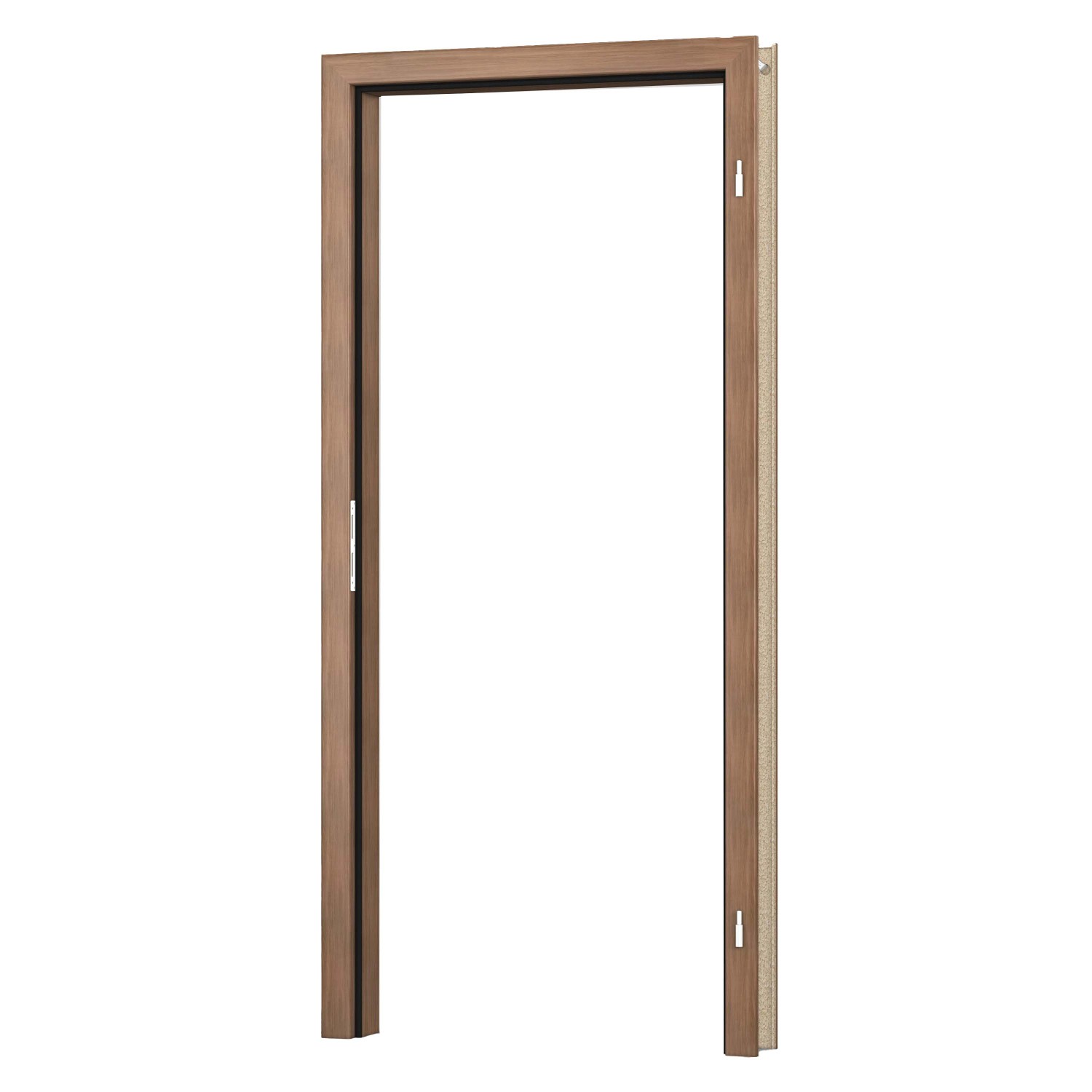 Türrahmen Dekor Nussbaum, Holznachbildung, rechte Ausführung, für Wandstärke 10 cm.