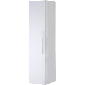 Sanotechnik Bad-Hochschrank Sweet, weiß, 35 cm breit. Schmaler Badezimmerschrank mit Tür und Griff.