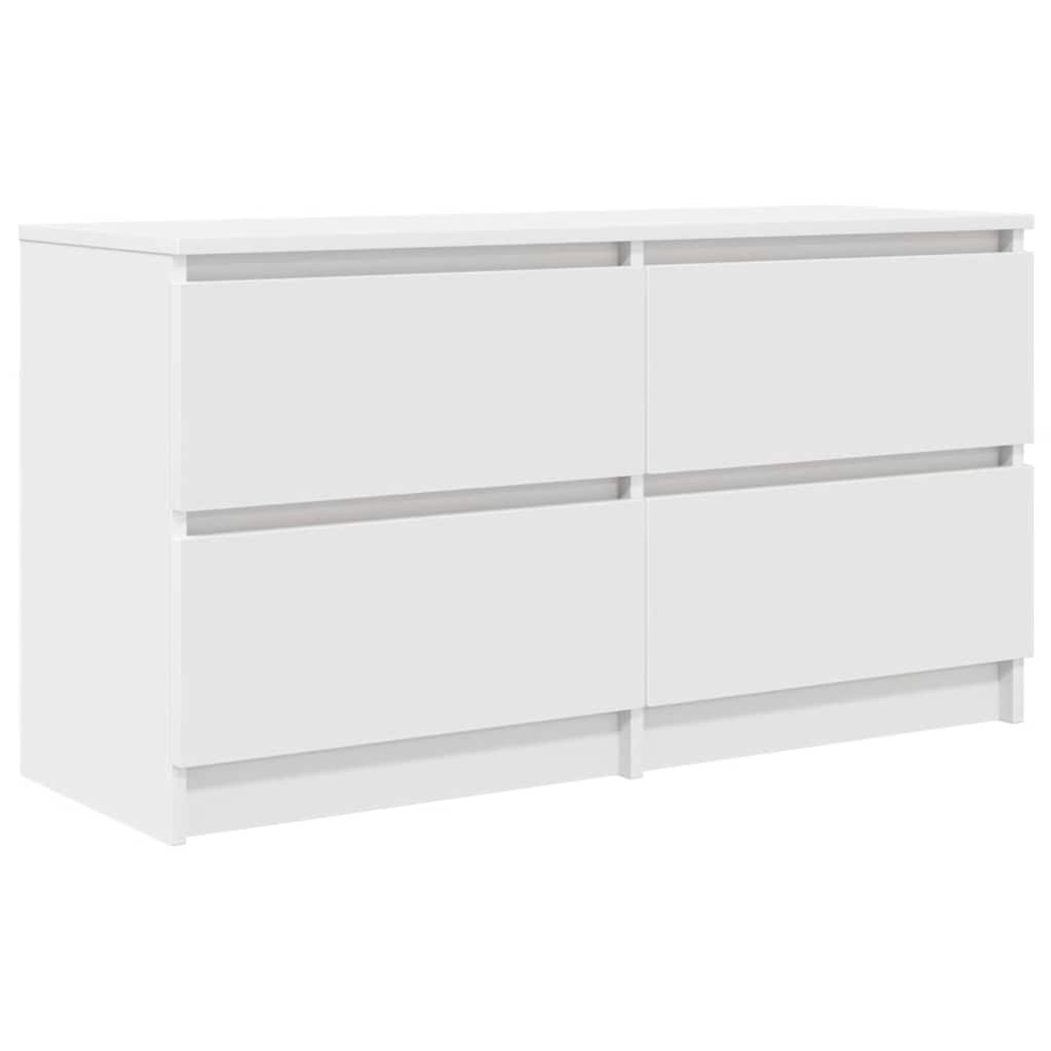 vidaXL TV-Schrank Weiß 100x35x54 cm Holzwerkstoff 861796