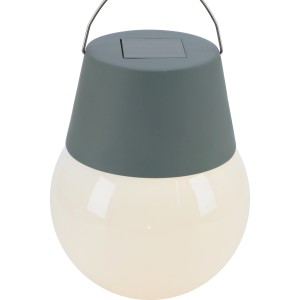 Solar-LED-Leuchte Ø 10 cm x 12,5 cm Grau