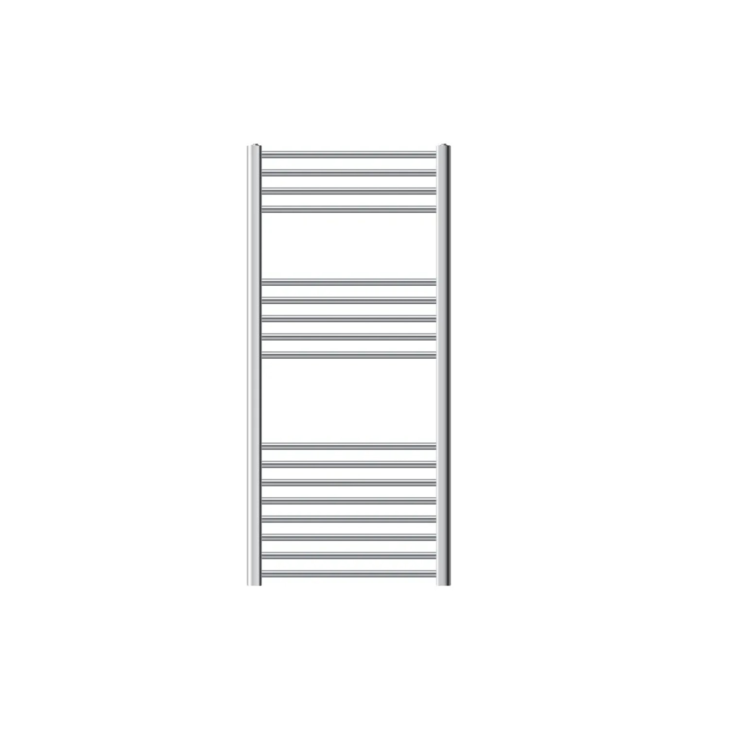 LuxeBath Badheizkörper 600x1200mm Chrome Gebogen Mit Heizstab 1200W