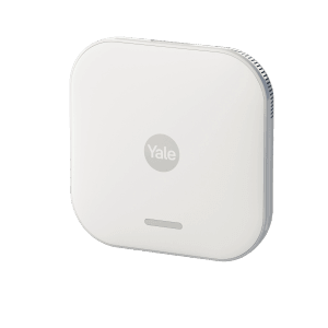 Yale Alarmanlage Smart Alarm Starterkit, Zentraleinheit in Weiß, zur Steuerung des Alarmsystems.