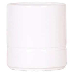 Weißer Keramik-Übertopf Pastel, Ø 6 cm, für Zimmerpflanzen.