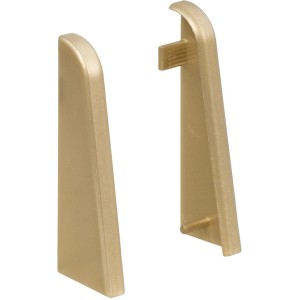 Living by Haro Endkappen in Gold, 2 Stück, für Sockelleisten, Zubehör für Laminat & Parkett.