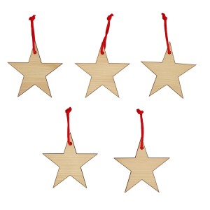 Erst-Holz Christbaumschmuck Holzschmuck Deko Stern