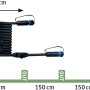 Paulmann Plug & Shine: Schwarzes Verbindungskabel mit Stecker für Außenbeleuchtungssysteme, 515cm lang.