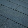 Schwarze Dachschindeln, rechteckig, für Gartenhaus und Carport, 3 m² Paket.