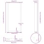vidaXL Konsolentischbeine U-Form, 2 Stk., schwarz, Stahl, 38x72-73 cm. Möbelzubehör für DIY Projekte.