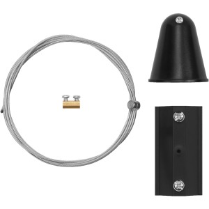 Ledvance Schienensystem Aufhängungs-Set, schwarz, 6,1cm. Zubehör für flexible Lichtgestaltung.