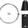 Ledvance Schienensystem Aufhängungs-Set, schwarz, 6,1cm. Zubehör für flexible Lichtgestaltung.