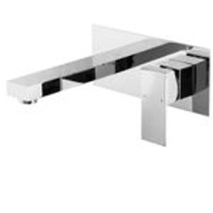 Eckige PaulGurkes Unterputz Waschtischarmatur, verchromt.