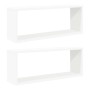 vidaXL Würfelregale 2 Stk Weiß 60x15x23 cm Holzwerkstoff 807133