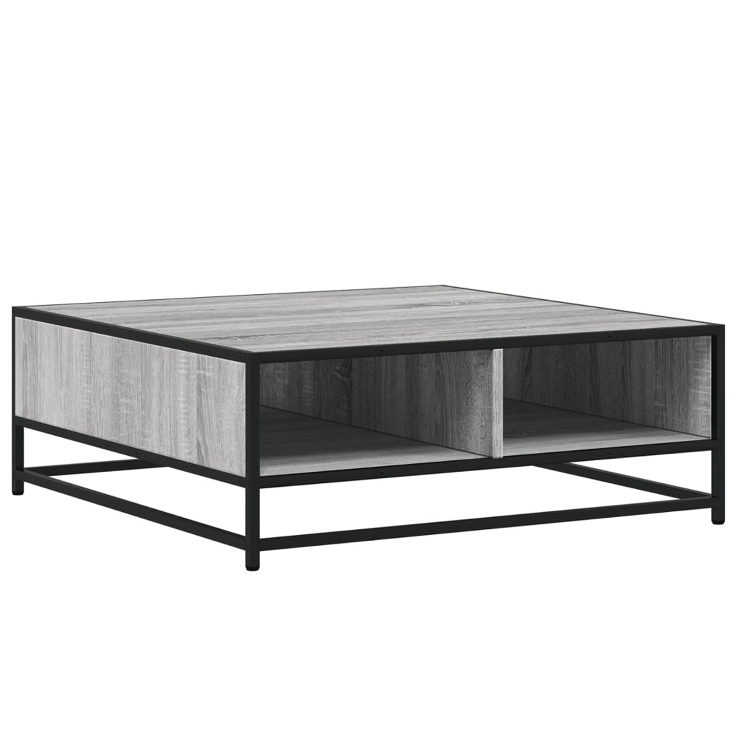 vidaXL Couchtisch Grau Sonoma 80x80x30 cm Holzwerkstoff und Metall 848772 günstig online kaufen