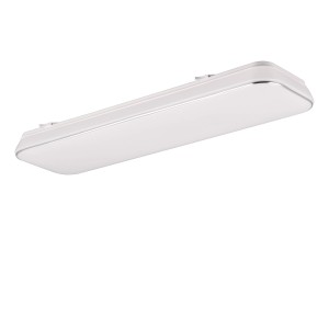 Weiße, dimmbare LED-Deckenleuchte Blanca, 60 cm, für Wohn- und Flurbereich.