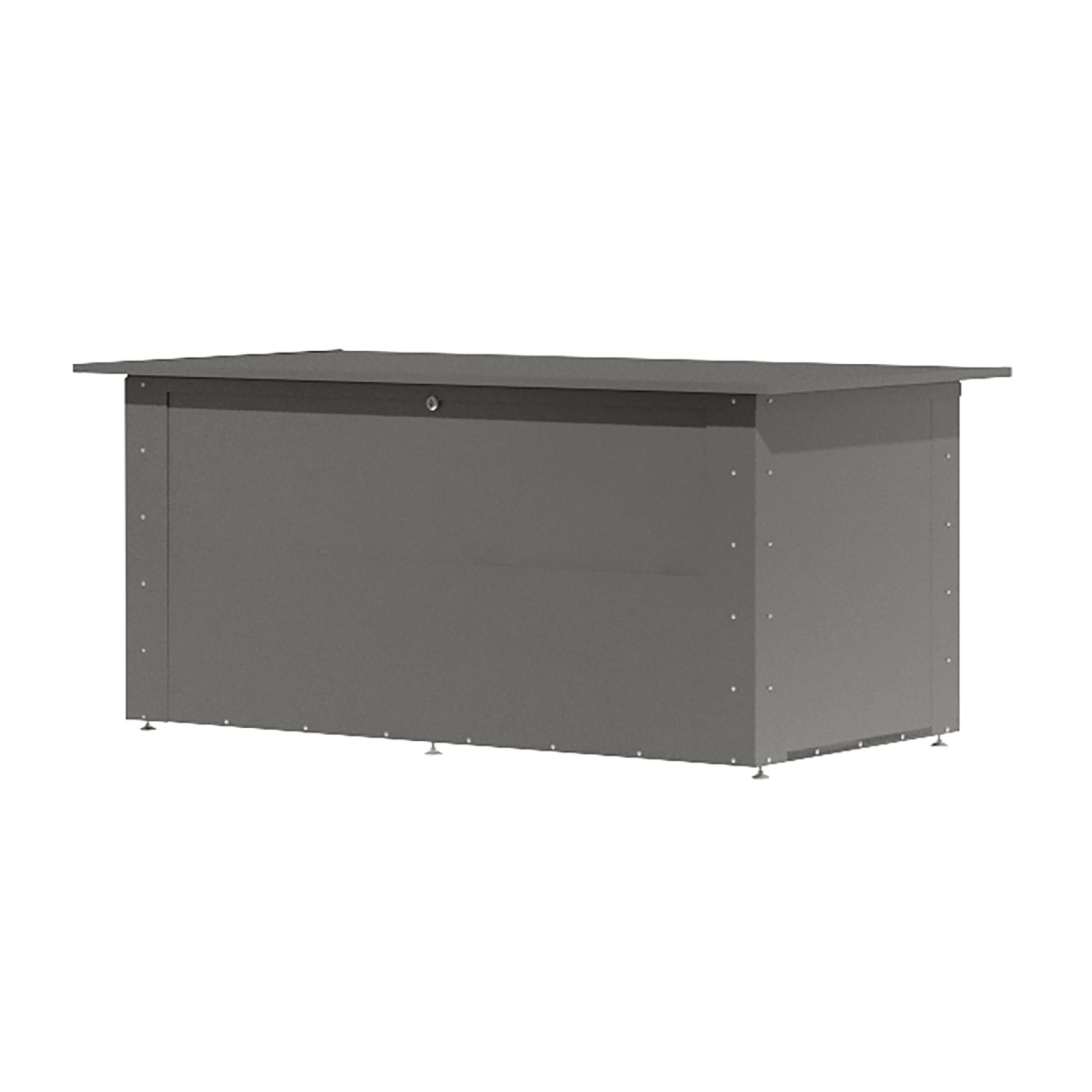 Karibu Garten-Aufbewahrungsbox Elara 2 Graualuminium günstig online kaufen