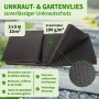 TTL GARDEN Unkrautvlies 100g/m² 2x5m 10m² Schwarz Gartenvlies Mulchvlies UV-stabil für Beet Wege & Terrasse_2
