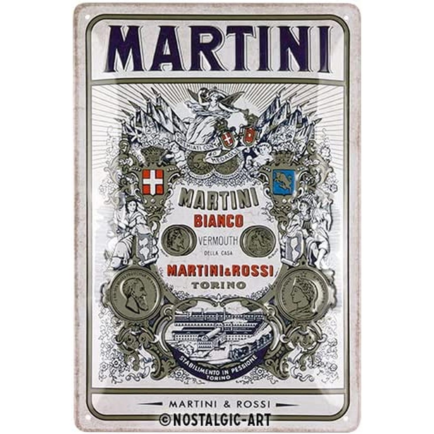 Nostalgic-Art Blechschild 20 x 30cm - Bacardi - Martini - Bianco Vermouth L günstig online kaufen