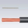 Abisolierte Kabelenden: Kupfer- und Aluminiumleiter, geeignet für Knipex Abisolierzange.