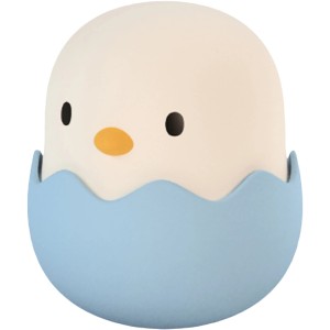 Blaues MegaLight LED-Nachtlicht Baby Eggy mit Akku, dimmbar und mit RGB Licht.