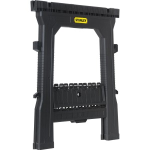 Stanley Unterstellbock STST1-70713, 1 Stück, belastbarer Arbeitsbock mit Kabelhalterung.