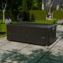 Schwarze Juskys Schutzhülle CoverSafe Pro für Gartenmöbel, 220x140x75 cm.