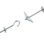 Zwei LUX Federklappdübel mit Haken, 4x100 mm, für Hohlraumwände und -decken.