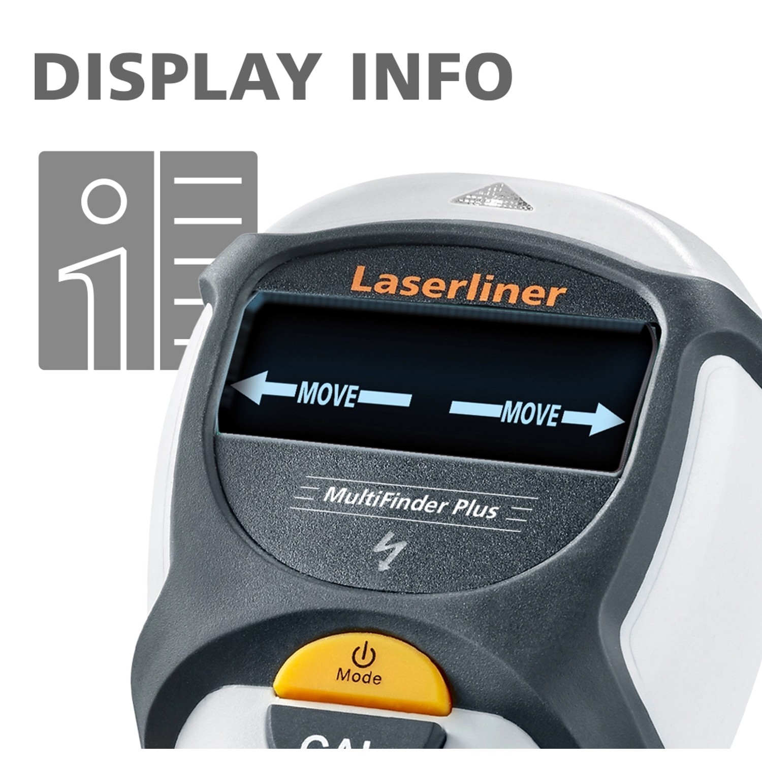 Laserliner MultiFinder Plus Ortungsgerät für Leitungen, Metall und Holz.