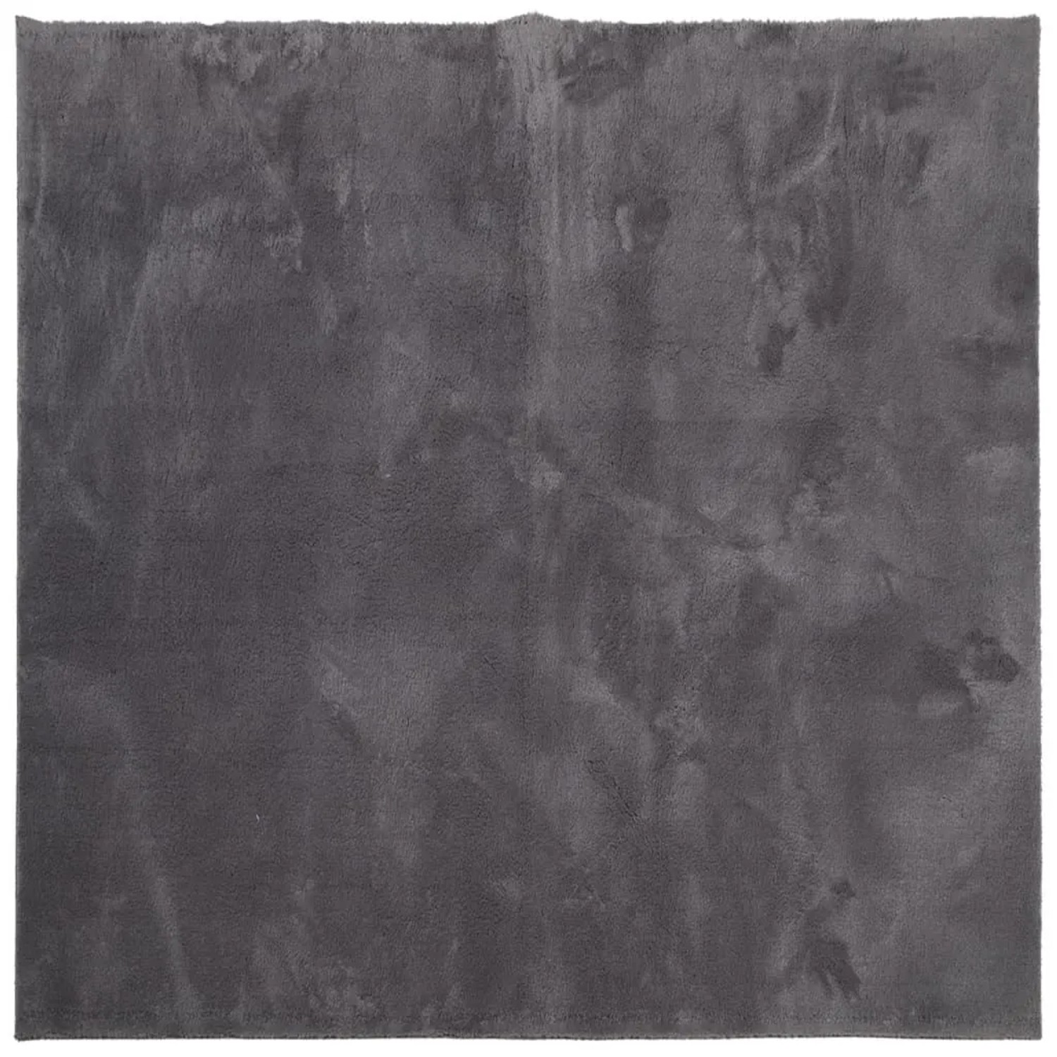 vidaXL Teppich HUARTE Kurzflor Weich und Waschbar Anthrazit 120x120 cm 3749 günstig online kaufen