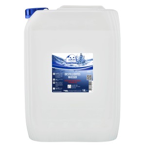 Kanister Robbyrob Destilliertes Wasser, 10 Liter, für Auto und Haushalt.