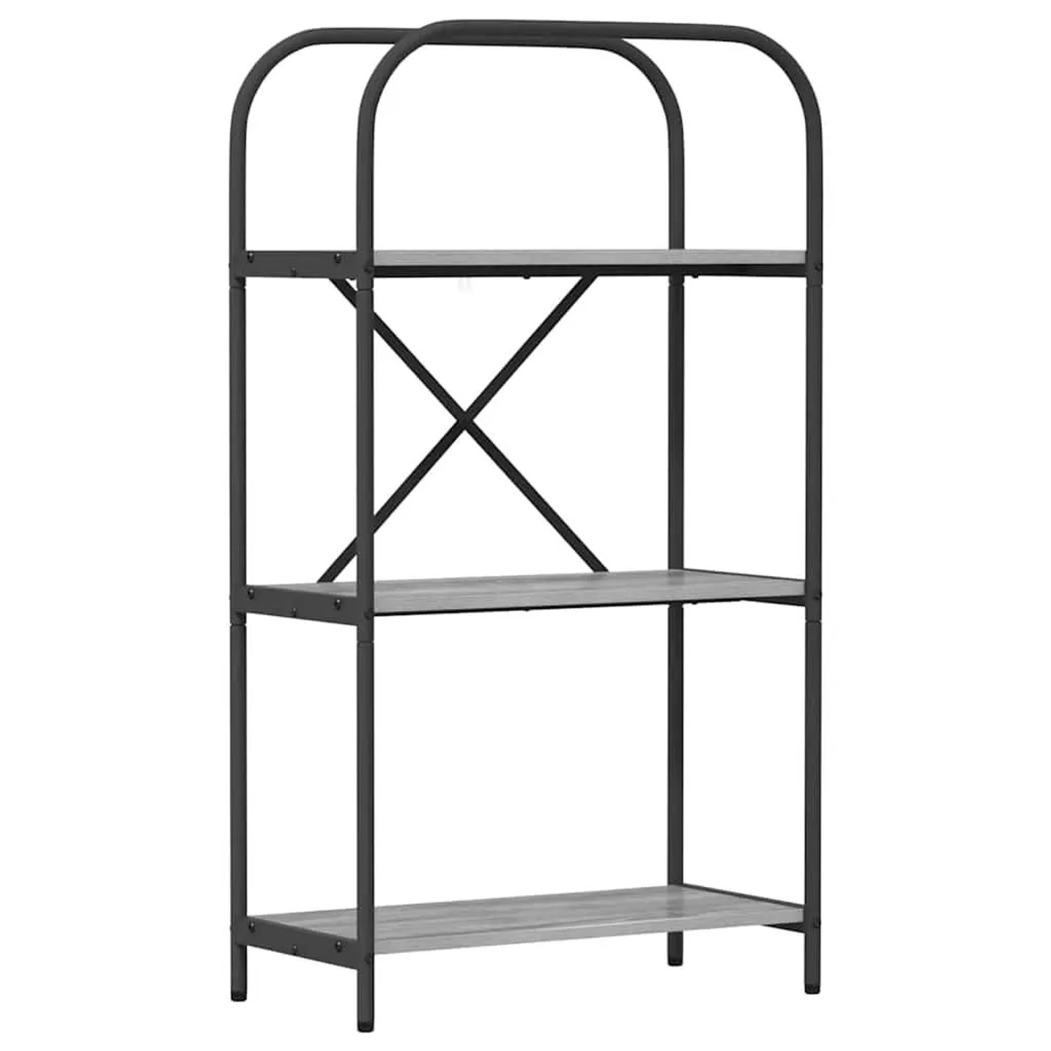 vidaXL Bücherregal Graues Sonoma 60 x 30 x 109 cm Holzwerkstoff 879866 günstig online kaufen