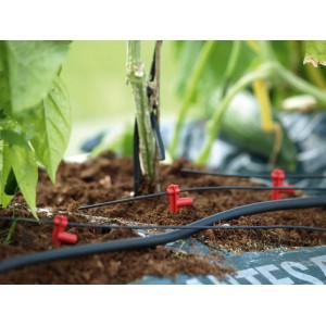 Hydromat Ergänzungs-Set mit Tropfstäben und Schläuchen zur Bewässerung im Gewächshaus.