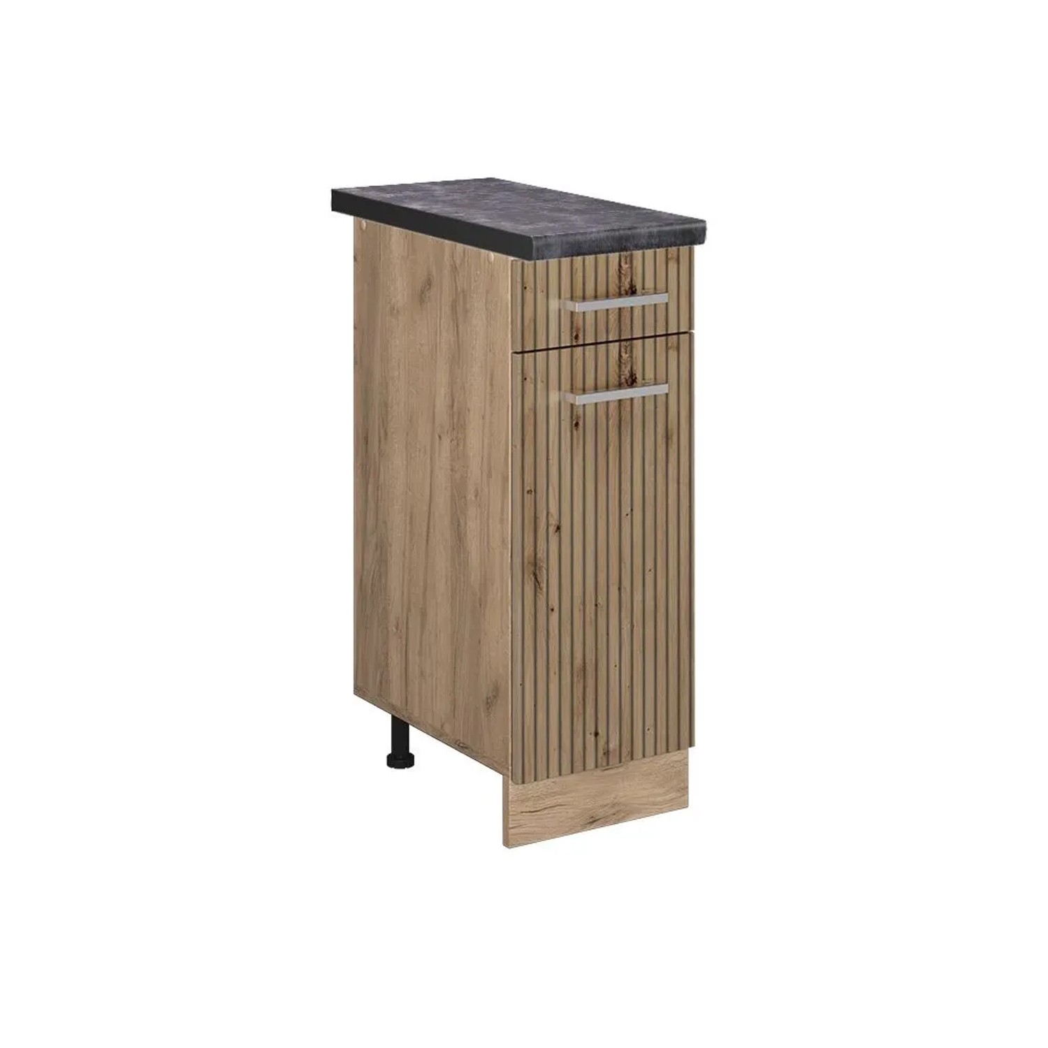 Vicco Küchenunterschrank R-Line Artisan-Eiche Goldkraft Eiche 30 cm AP Anthrazit