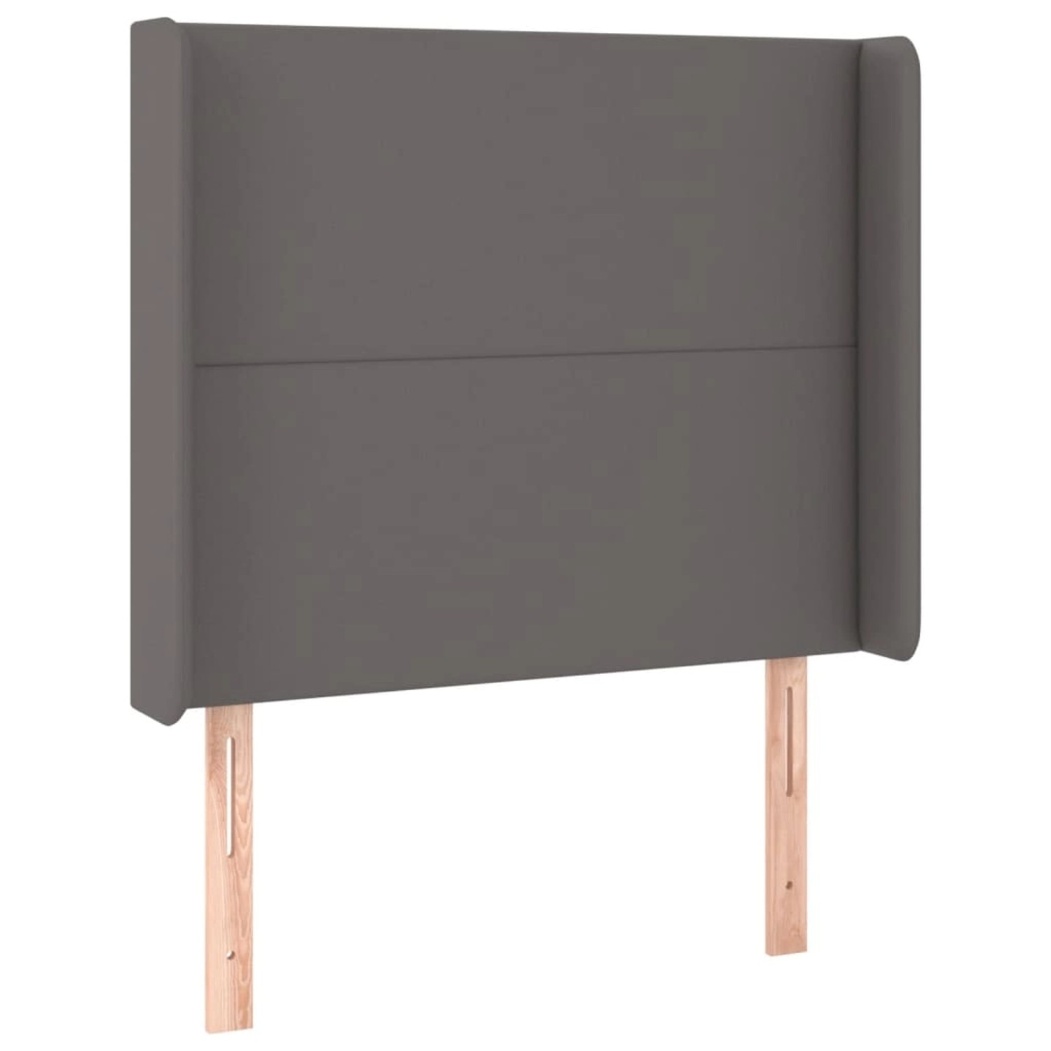 vidaXL LED Kopfteil Grau 93x16x118/128 cm Kunstleder 3123850