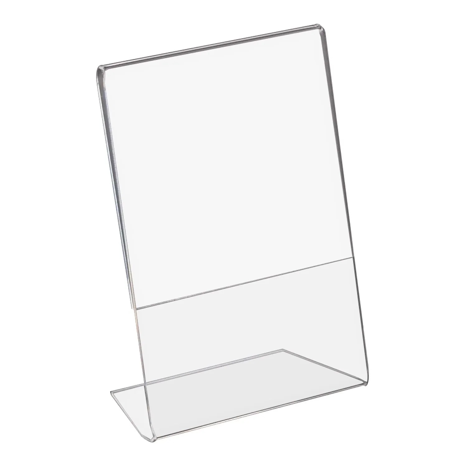 HMF 46952 Acryl Tischaufsteller Schräg DIN A6 Hoch und Querformat Glasklar
