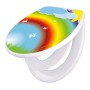Banjado Familien WC-Sitz mit Regenbogen-Motiv und Absenkautomatik. Universeller Klodeckel mit Kindersitz.
