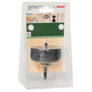 Bosch Lochsäge 68mm für Spot-Strahler, geeignet für Holz und Gipskarton.