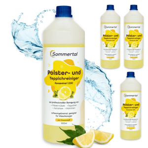 Sommertal Polster und Teppichreiniger 4L Konzentrat für 160 Anwendungen Sofa Auto Teppich