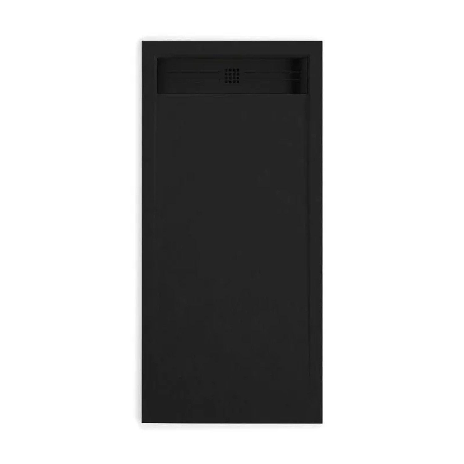 Stano Mineralguss-Duschwanne Extra Flach Elite Schwarz 80x100cm