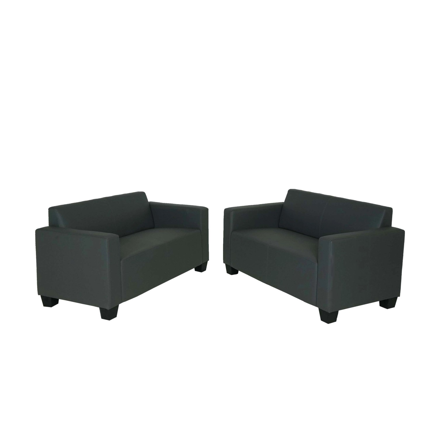 MCW Sofa-Garnitur Moncalieri 2er-Set Dunkelgrau günstig online kaufen