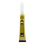 Innotec Quick Bond Sekundenkleber Gel 10g Tube, gelb-lila, mit Präzisionsdüse für tropffreie Anwendung.