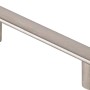 Griff 1313, Metall vernickelt, für Möbel, Lochabstand 96mm.