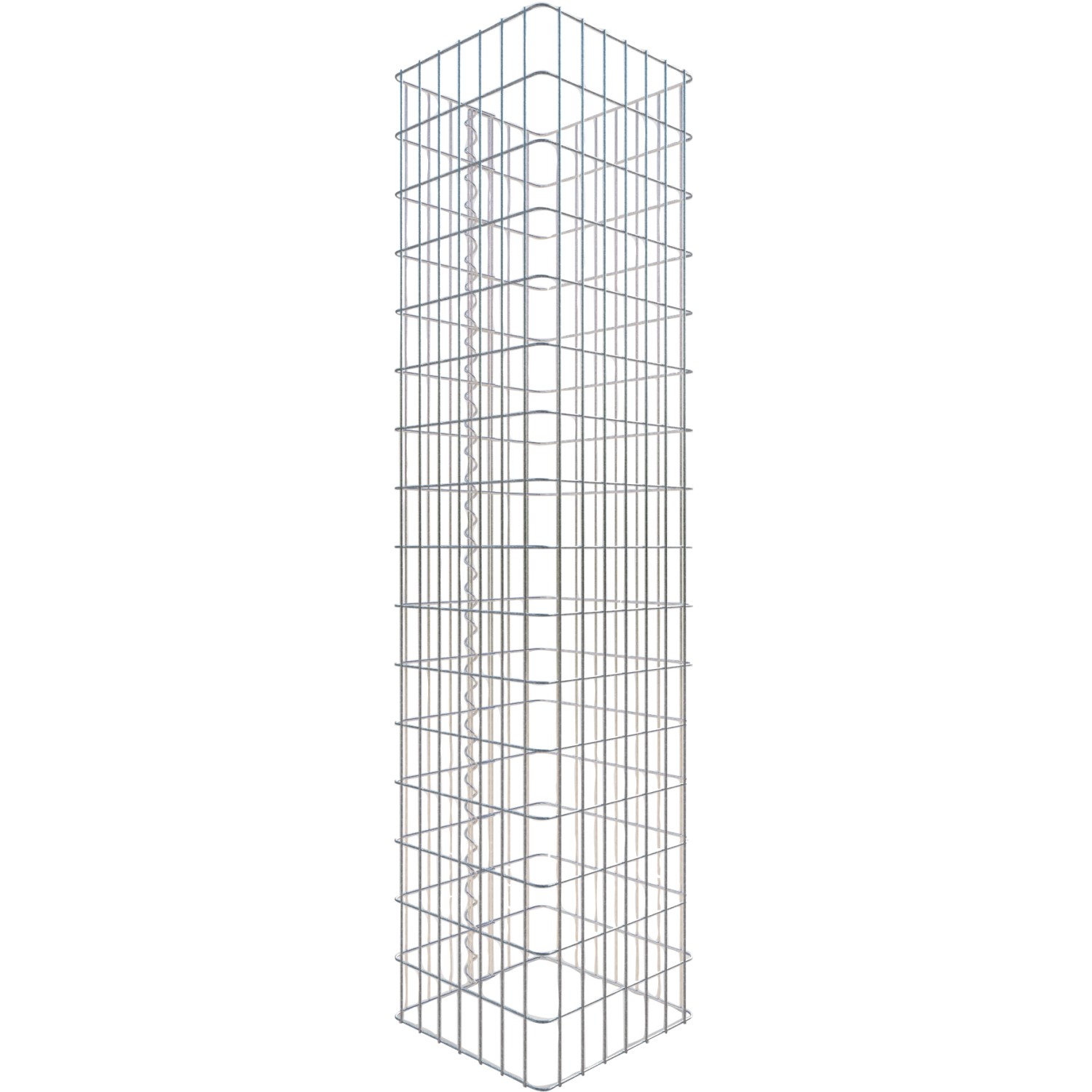 Gabiona Gabionen-Säule eckig 160 x 37 x 37 cm Maschenw 5 x 10 cm