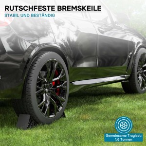 Wiltec Unterlegkeile Anhänger 2 Stück Bis 1,6T Unterlegkeile Wohnmobil Wohnwagen