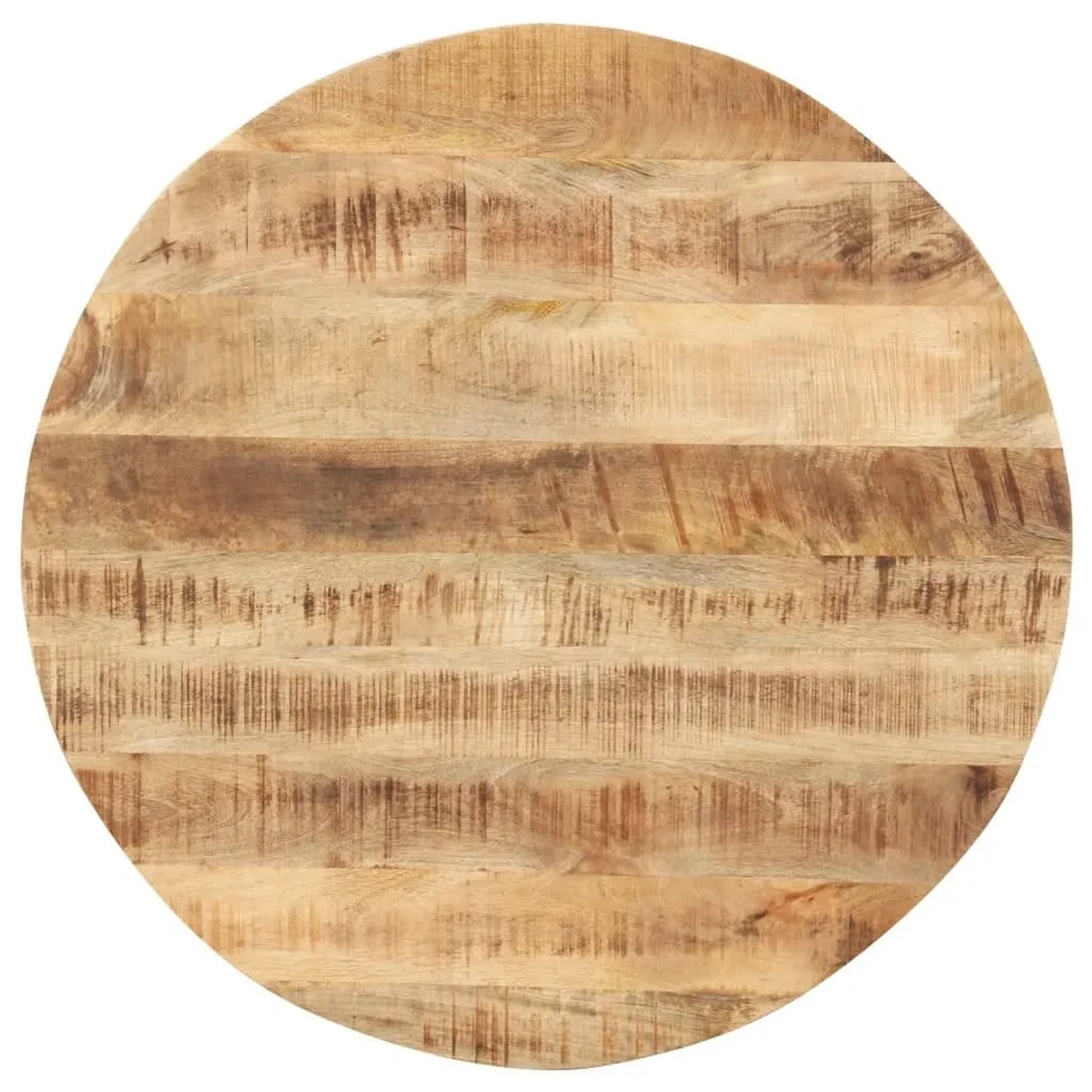 vidaXL Tischplatte Massivholz Mango Rund 15-16 mm 80 cm 286003