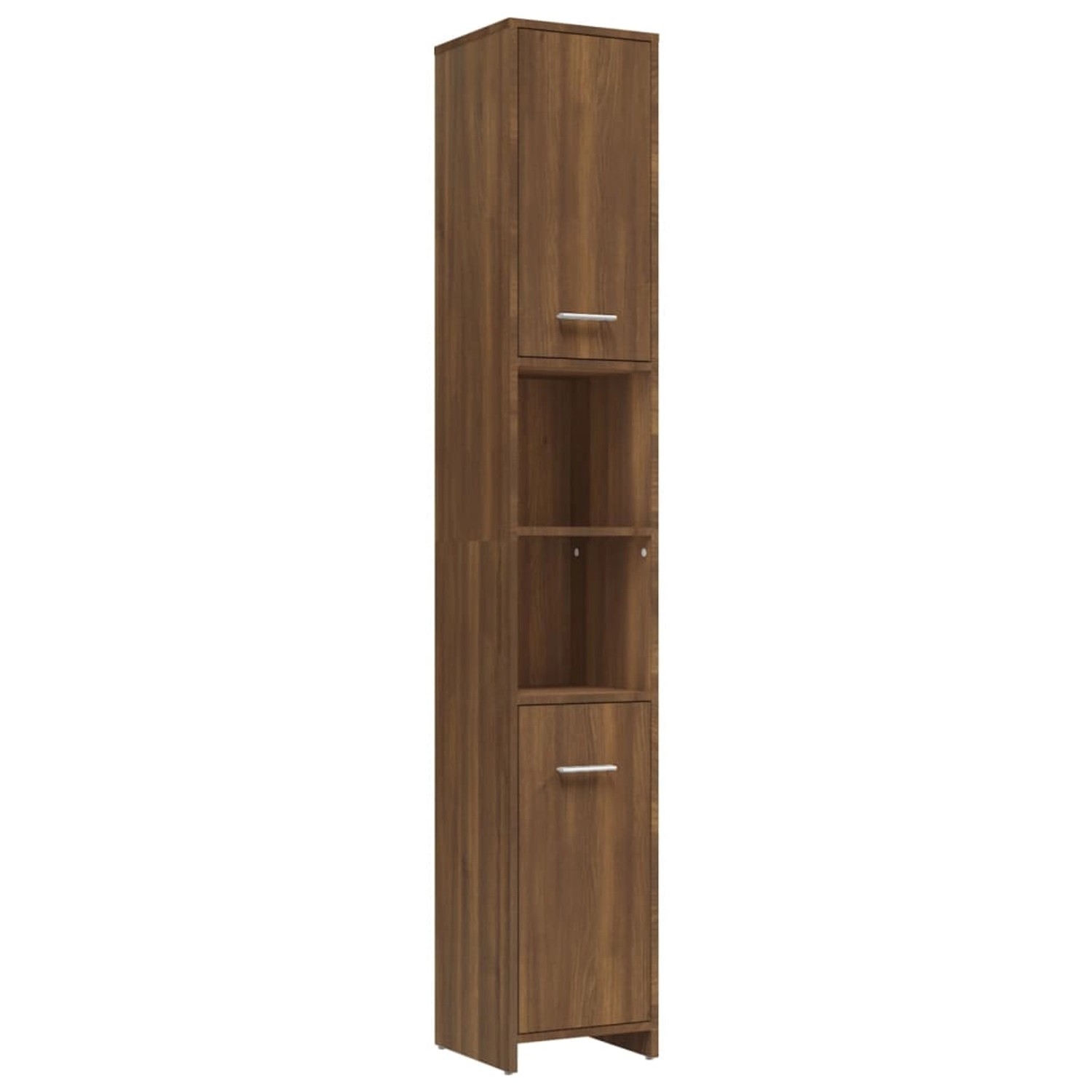 vidaXL Badezimmerschrank Braun Eichen-Optik 30x30x183,5 cm