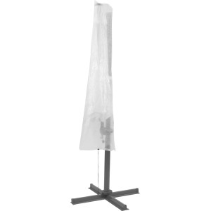 Weiße Schutzhülle für Ampelschirm, 32x60x200 cm, schützt vor Regen und Nässe.