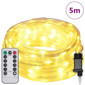 vidaXL Lichtseil mit 120 LEDs Warmweiß 5 m PVC 42018939