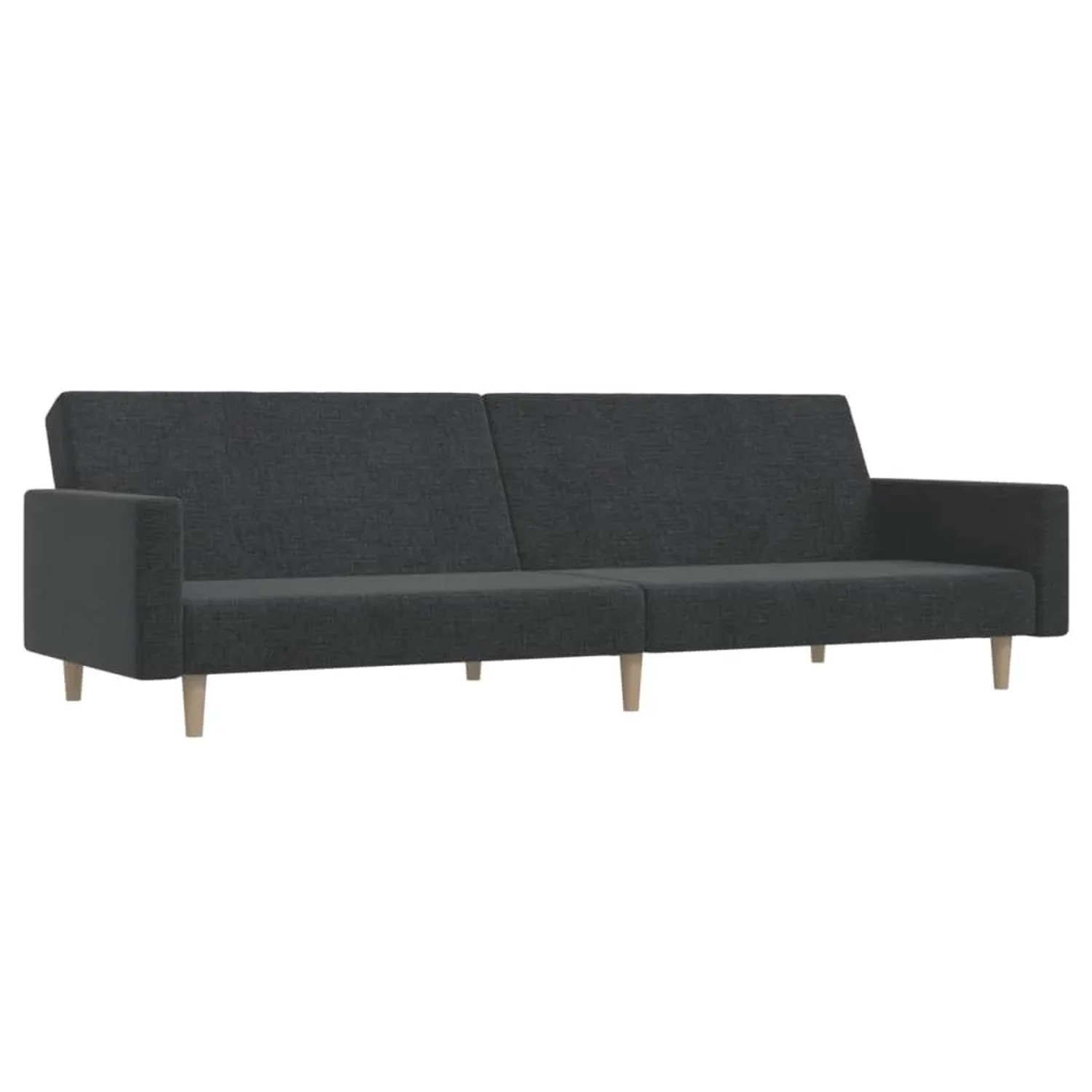 vidaXL Schlafsofa 2-Sitzer Dunkelgrau Stoff 375728