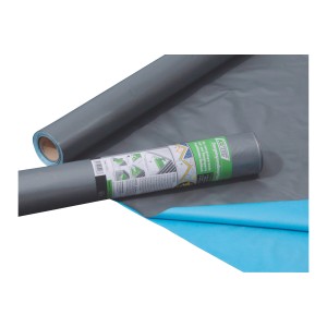 Icutec Energiespardampfsperre, 50 m² Rolle, Dämmstoffzubehör für Steildach, graue Folie.